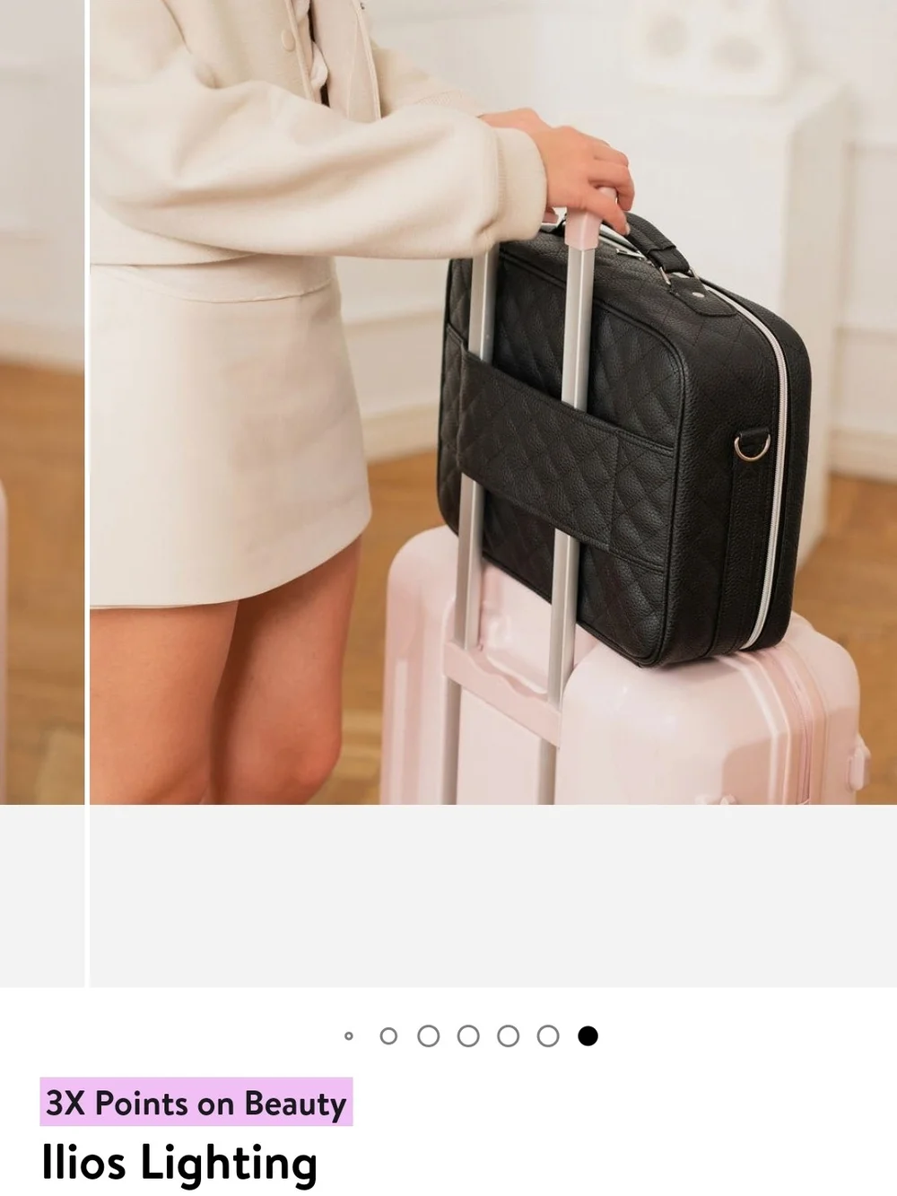 ILIOS Structured Black Travel Makeup Case. Brand New With Tags.